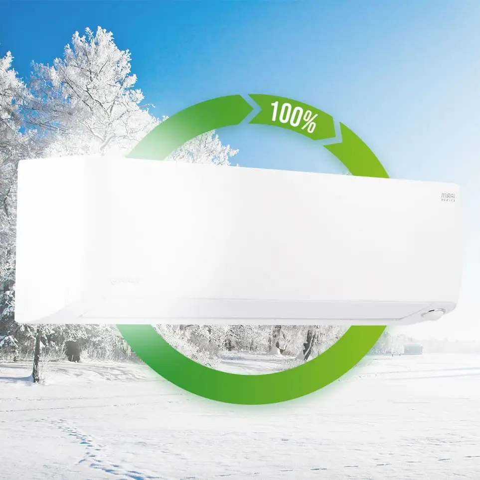 100% WYDAJNOŚCI GRZEWCZEJ PRZY -15°C
